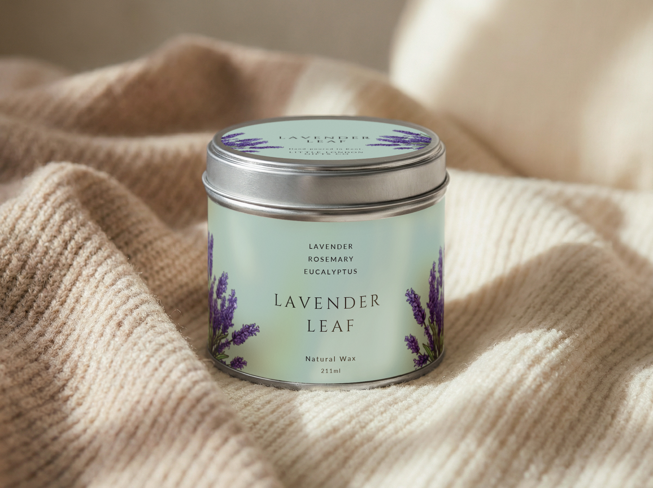 Lavender Leaf Candle