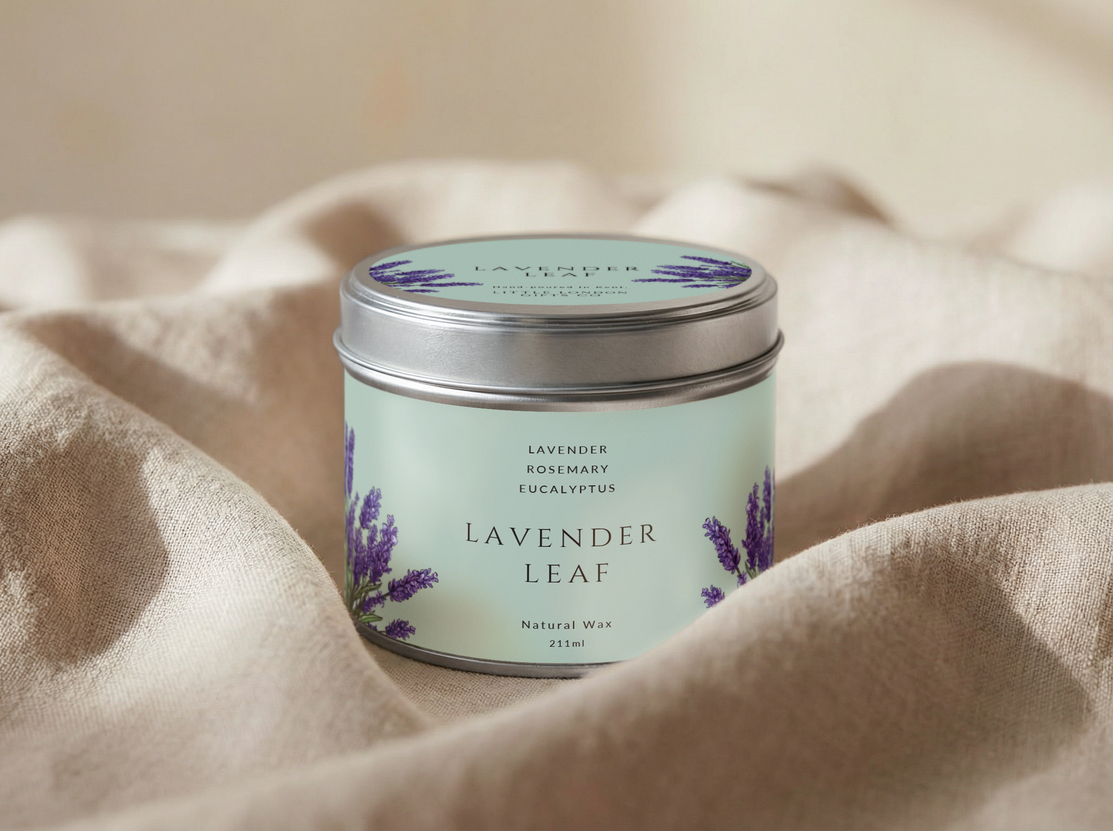 Lavender Leaf Candle