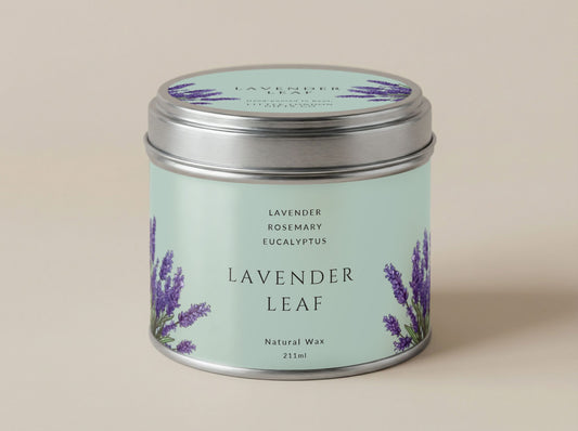 Lavender Leaf Candle