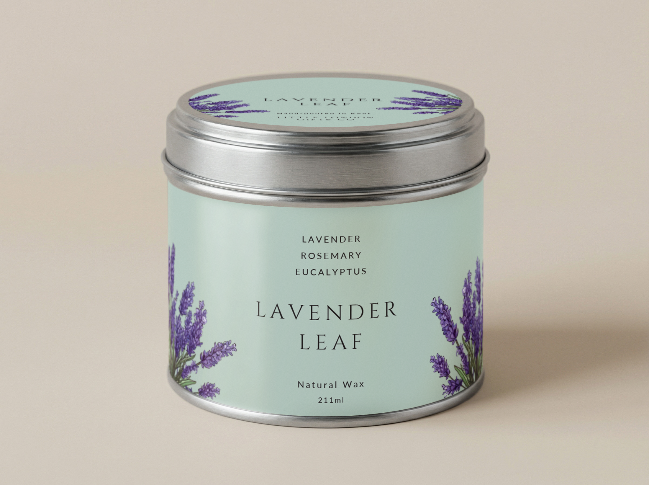 Lavender Leaf Candle