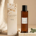 Load image into Gallery viewer, Citrus & Bergamot room spray 100ml with its Little London Gifts Co gift box, styled with linen and eucalyptus
