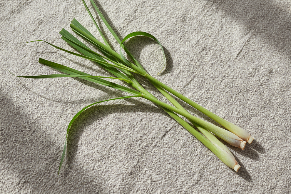 lemongrass on linen