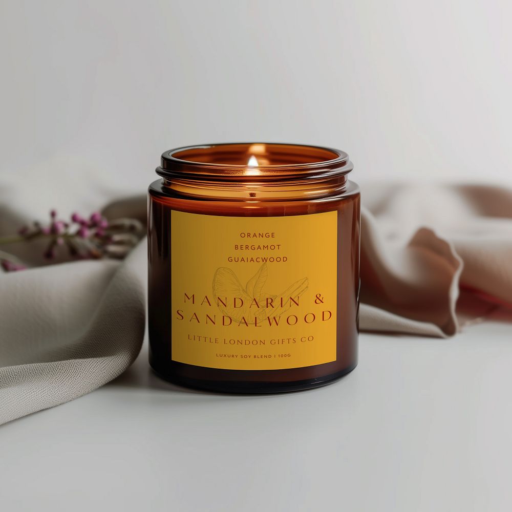 Mandarin & Sandalwood Soy Candle