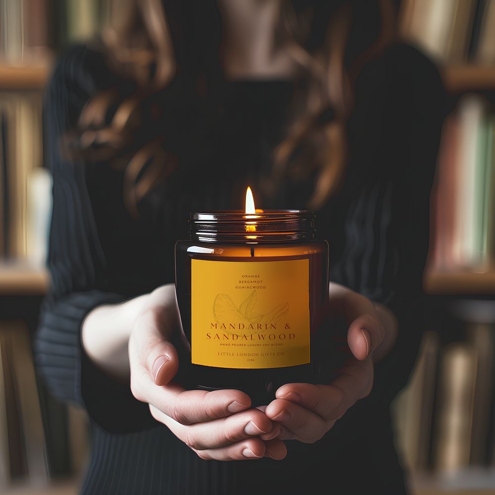 Mandarin & Sandalwood Soy Candle
