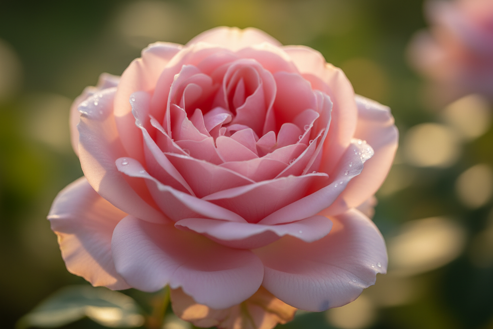 Rose close up with natural light 